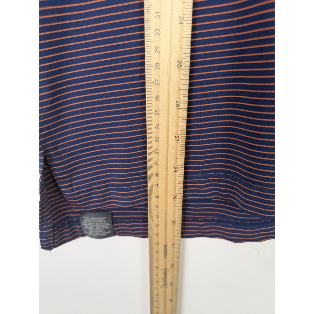 turtleson mens‎ polo short sleeve XL Navy With Orange stripes - Picture 6 of 8